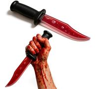 Bloody Scream Couteau Halloween Horreur Effrayant Accessoire Jouet Arme Décoration Fête Déguisement Accessoire