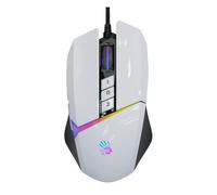 Bloody W60Max Souris de Jeu Filaire RVB FPS 10 000 CPI, Tous Les Boutons programmables, taux de Rapport de 2 000 Hz, 250 IPS, mémoire intégrée de 4 m (Pandawhite)