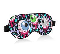Bloody Zombie Alien Eyeballs Masque de sommeil en tissu pour les yeux d'oiseau, bandeau pour les yeux, masque pour les yeux super lisse