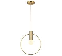 BLOOHK Lampe suspendue dorée moderne, luminaire suspendu géométrique minimaliste avec cordon réglable for îlot de cuisine, salle à manger, chevet de chambre à coucher(20cm)