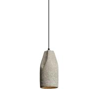 BLOOHK Suspension Industrielle en béton, Lampe Suspendue Moderne en terrazzo Noir, Cordon réglable, luminaire de Plafond Simple pour îlot de Cuisine, Salle à Manger, Bar, café, loft, culot E27