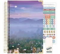 bloom daily planners Agenda scolaire 2025-2026 à couverture rigide (juillet 2025 à juillet 2026) - Organiseur d'objectifs A5 - Agenda mensuel et hebdomadaire inspirant - 14 x 21 cm - Montagnes