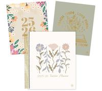 bloom daily planners Agenda scolaire et calendrier 2025-2026 pour enseignant - 7 périodes - Carnet de planification de cours pour salle de classe ou école à la maison - 22,9 x 27,9 cm (couverture