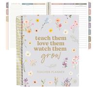 bloom daily planners Agenda scolaire non daté pour enseignant avec couverture de protection givrée - Livre de planification de cours à 7 périodes (22,9 x 27,9 cm) - Apprenez-leur à les aimer