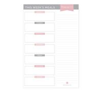 Bloom Daily Planners Bloc-notes de planification hebdomadaire des repas - Réfrigérateur à suspension magnétique