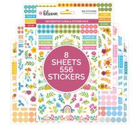 Bloom Daily Planners Decorative Floral Planner Sticker Sheets - Variety Sticker Pack pour dcorer la planification du scrapbooking, etc.