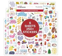 Bloom Daily Planners Feuilles d'autocollants pour planificateur saisonnier - Lot d'autocollants saisonniers - Plus de 250 autocollants par paquet