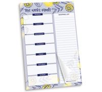 Bloom Daily Planners Weekly Magnetic Meal Planning Pad pour refrigerateur avec Liste d'epicerie de dechirure - Blocier de nourriture et de menu B