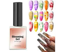Bloom Gel Nail Polish, 15ml Quick-Drying Spreading Effect Gel, Artistic Fingernail Design Polish, Ideal for Salons, Art, Presents Perfect for Mom, Daughter, Wife, Girls, 15ml Multicolor