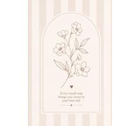 Bloom & Grow Notebook: Minimalist Floral Writing Notebook with an Inspirational Quote for Notes, Ideas and Everyday Reflections