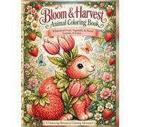 Bloom & Harvest Animal Coloring Book: Whimsical Fruit, Vegetable & Floral Animals to Color