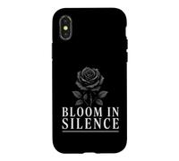 Bloom in Silence - Une Rose Vintage inspirée par des Fleurs Coque pour iPhone X/XS