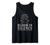 Bloom in Silence - Une Rose Vintage inspirée par des Fleurs Débardeur