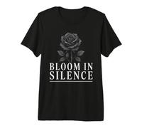 Bloom in Silence - Une Rose Vintage inspirée par des Fleurs T-Shirt Haut de Gamme