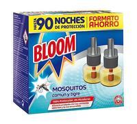 Bloom Lot de 2 recharges liquides pour diffuseurs électriques anti-moustiques communs et tigres 90 nuits