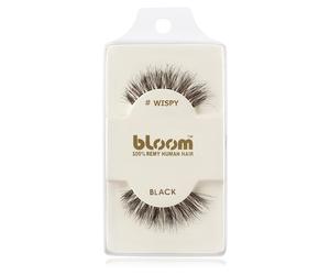 Bloom Natural faux-cils de vrais cheveux (Wispy, Black) 1 cm