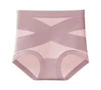 Bloom Pink Sous-vêtements anti-fuite, confort ultime, anti-fuite et gainant, sous-vêtements taille haute pour femme, Lotus rose., XXL