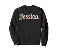 Bloom Prénom Jessica Cottagecore Girl Fête d'anniversaire Sweatshirt
