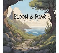 “Bloom & Roar”: Discover the perfect blend of mandalas, animals, and nature in this relaxing adult coloring book. Featuring beautifully detailed animal and nature.