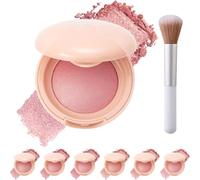 Bloom up Baked Highlighting Blush, Soft Pinch Luminous Blush, 6 Shades, Natural Finish - Buildable Color, Shape, Contour & Highlight For All Skin Tones (#06)