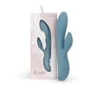 Bloom Violet Rabbit - Vibrateur G-spot avec bras clitoridien (turquoise)