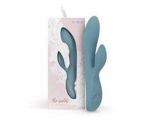 Bloom Violet Rabbit - vibromasseur point G avec stimulateur clitoris - turquoise