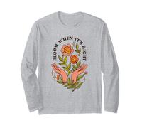 Bloom When Its Right - Art Naturel Vintage des années 70 Manche Longue