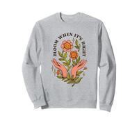 Bloom When Its Right - Art Naturel Vintage des années 70 Sweatshirt