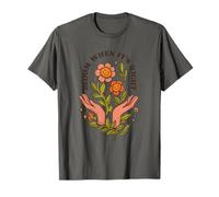 Bloom When Its Right - Art Naturel Vintage des années 70 T-Shirt