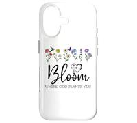 Bloom Where God Plants You Bible Verse Jesus God Planted You Coque pour iPhone 17