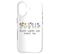 Bloom Where God Plants You Christian Bible Verse Scripture Coque pour iPhone 17
