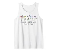 Bloom Where God Plants You Christian Bible Verse Scripture Débardeur