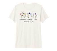 Bloom Where God Plants You Women Bloom Where You are Planted T-Shirt Haut de Gamme