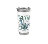"Bloom" Where You Are Planted Nature Vision Board Gobelet isotherme en acier inoxydable double paroi