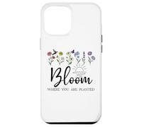 Bloom Where You are Planted Wildflower Christian Bible Verse Coque pour iPhone 12 Pro Max