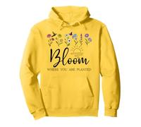Bloom Where You are Planted Wildflower Christian Bible Verse Sweat à Capuche