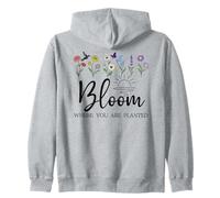 Bloom Where You are Planted Wildflower Christian Bible Verse Sweat à Capuche