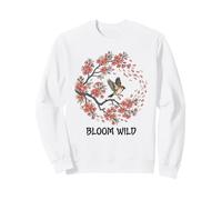 Bloom Wild Spring Bird Citation de Cherry Blossom Lover Flight Nat Sweatshirt
