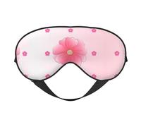 Blooming Carnations Masque de sommeil avec sangle réglable pour les yeux pour homme et femme bloquant la lumière, confortable et doux