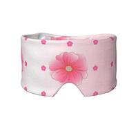Blooming Carnations Masque de sommeil pour les yeux et les oreilles (67 x 12 cm) Convient pour les voyages, le yoga, le repos profond à l'intérieur et à l'extérieur