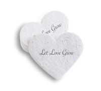 BLOOMING Coeurs en Papier Ensemencé - Lot de 25 à Planter | Let Love Grow
