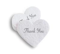 BLOOMING Coeurs en Papier Ensemencé - Lot de 25 à Planter | Thank You