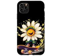 Blooming Daisy avec Skateboard pour Les Amateurs de Prairie Fleurie Coque pour iPhone 11 Pro Max