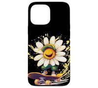 Blooming Daisy avec Skateboard pour Les Amateurs de Prairie Fleurie Coque pour iPhone 13 Pro Max