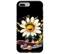 Blooming Daisy avec Skateboard pour Les Amateurs de Prairie Fleurie Coque pour iPhone 7 Plus/8 Plus