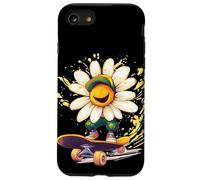 Blooming Daisy avec Skateboard pour Les Amateurs de Prairie Fleurie Coque pour iPhone SE (2020) / 7/8