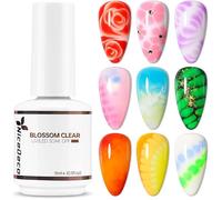 Blooming gel 15ml clair sans HEMA, marbre dessins magique aquarelle animal fleur soak off UV LED nail art design moderne
