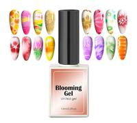 Blooming Gel, Nail Polish, 15 Ml Clear Spreading Effect, Quick Dry Formula, Art Design Varnish for Girls, Women, Mom, Wife, Salon, Creative, Decoration, Manicure