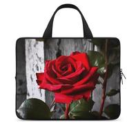 Blooming Housse pour ordinateur portable ultra fine et imperméable avec dragonne Motif rose rouge, Style :, 12inch