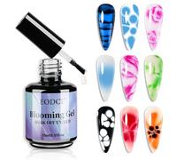 Blooming - Vernis à ongles gel - Soak Off LED UV Blossom - 15 ml - Pour bricolage, marbre, fleurs, animaux, aquarelle, magie, manucure - Clear Blooming